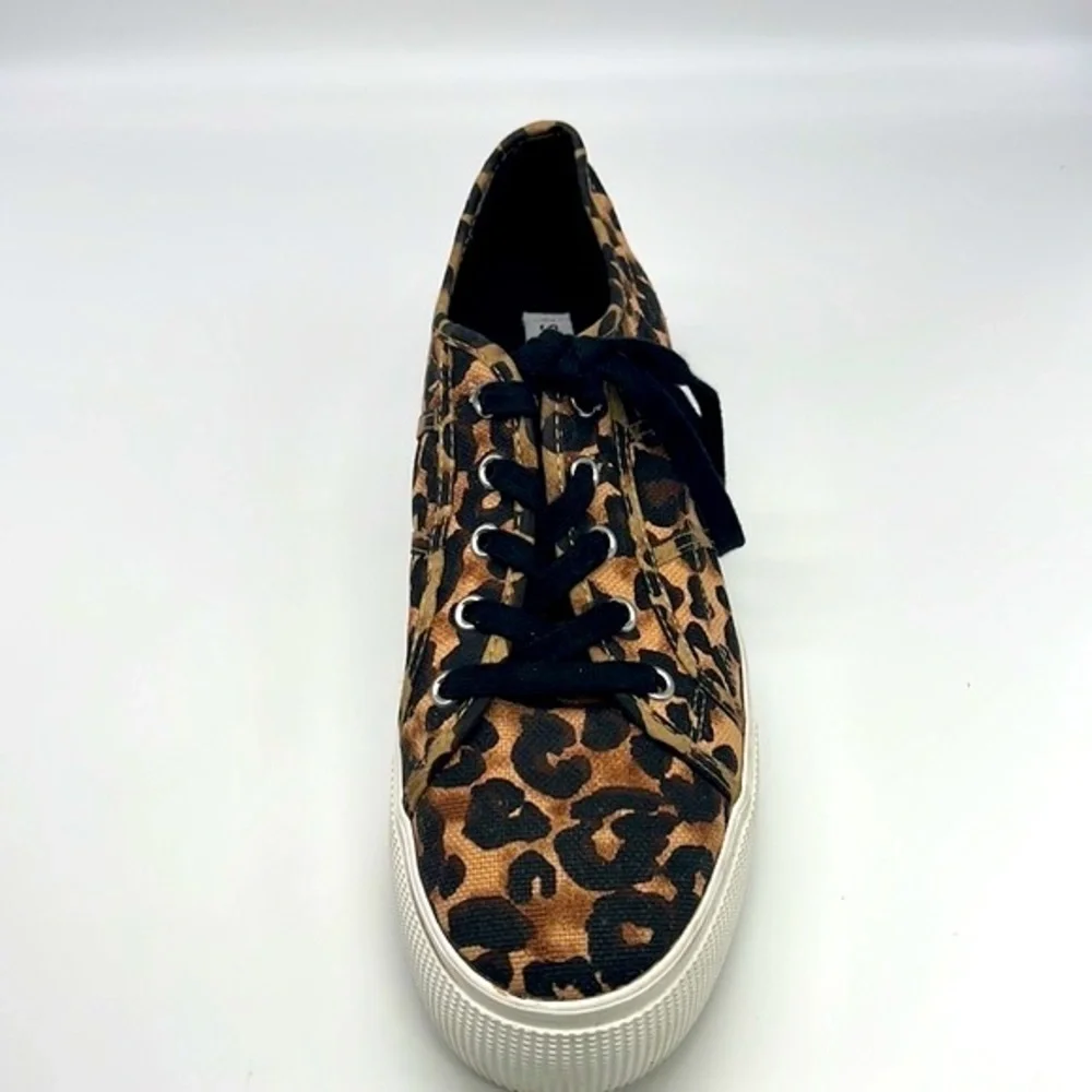 Steve Madden - Emmi Cheetah Brown Black Platform Lace Up Sneakers Size 10
